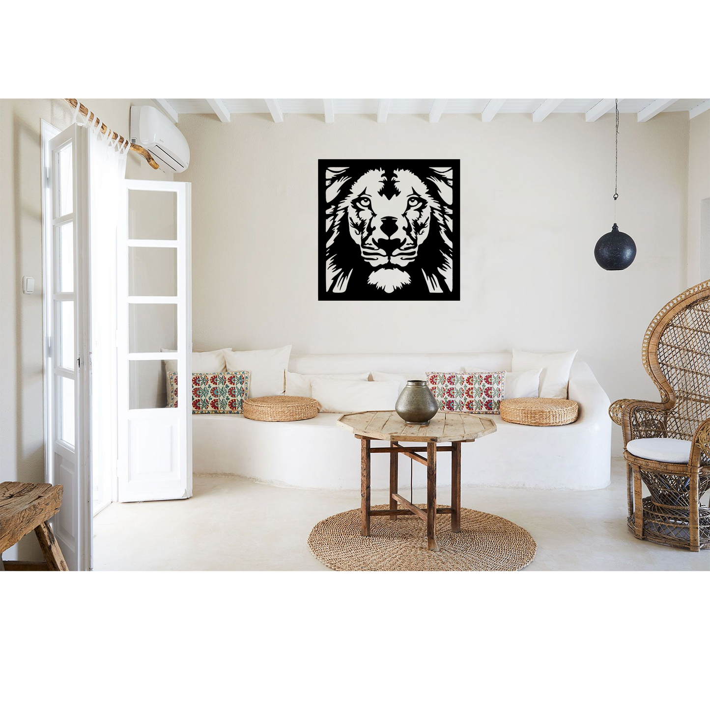 Decor perete Leu HH707 din lemn