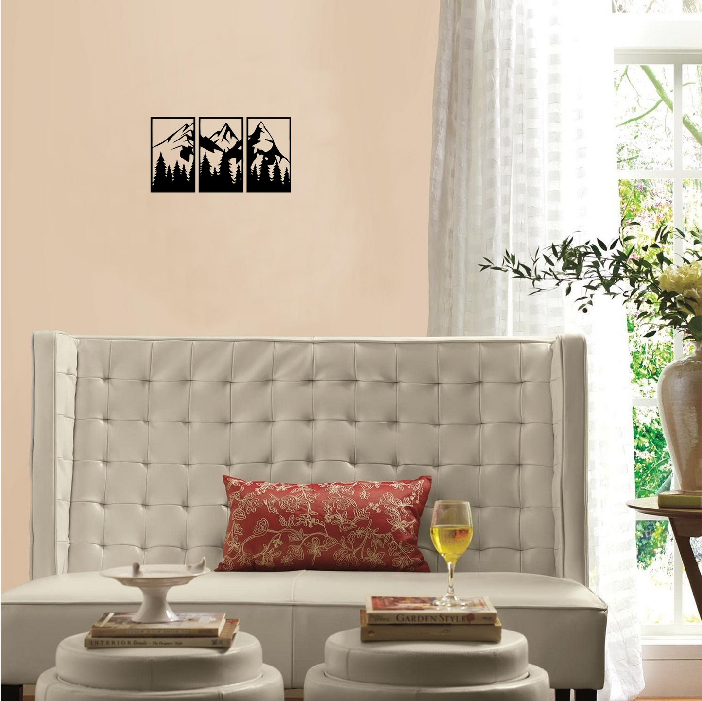 Decor perete Munte din 3 Parti HH702 din lemn
