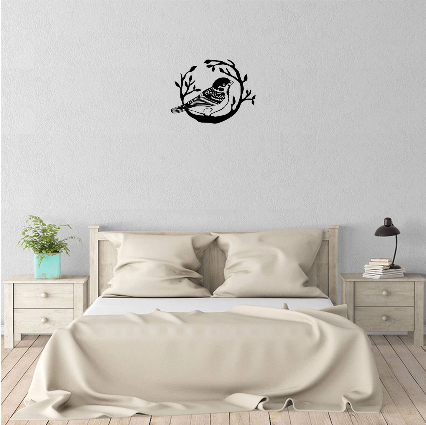 Decor perete Pasare HH722 din lemn