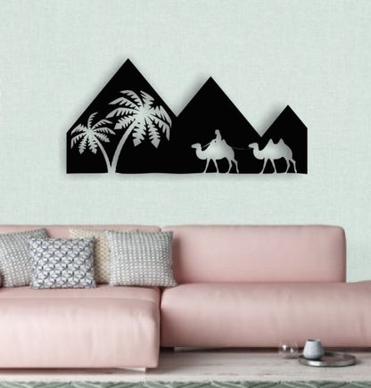 Decor perete Personalizabil Piramide HHH370 din lemn