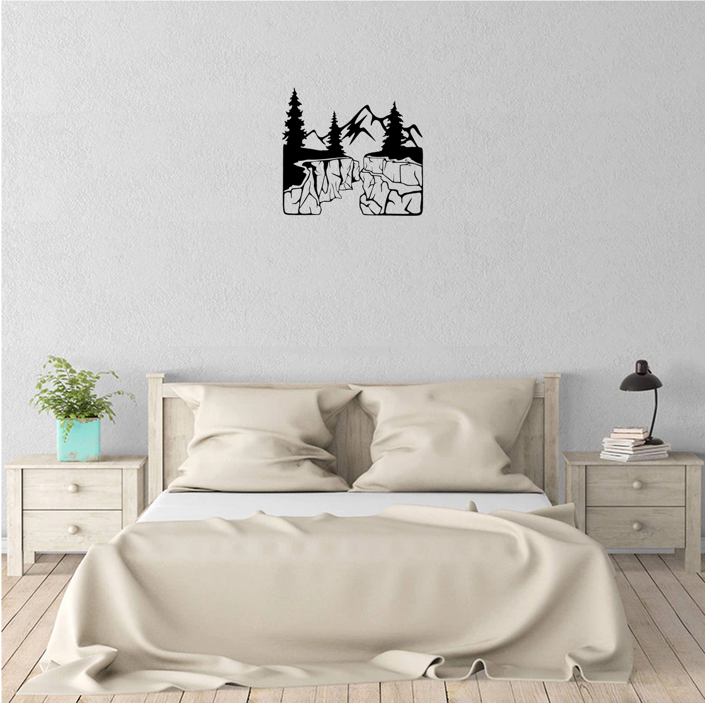 Decor perete Priveliste Montana HH730 din lemn