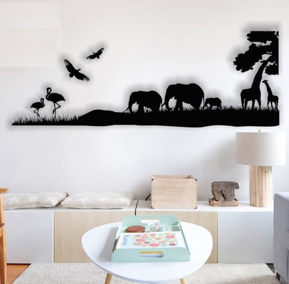 Decor perete Personalizabil Safari HHH400 din lemn