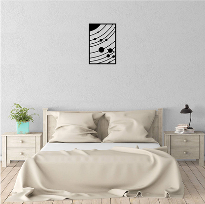 Decor perete Sistem Solar HH687 din lemn