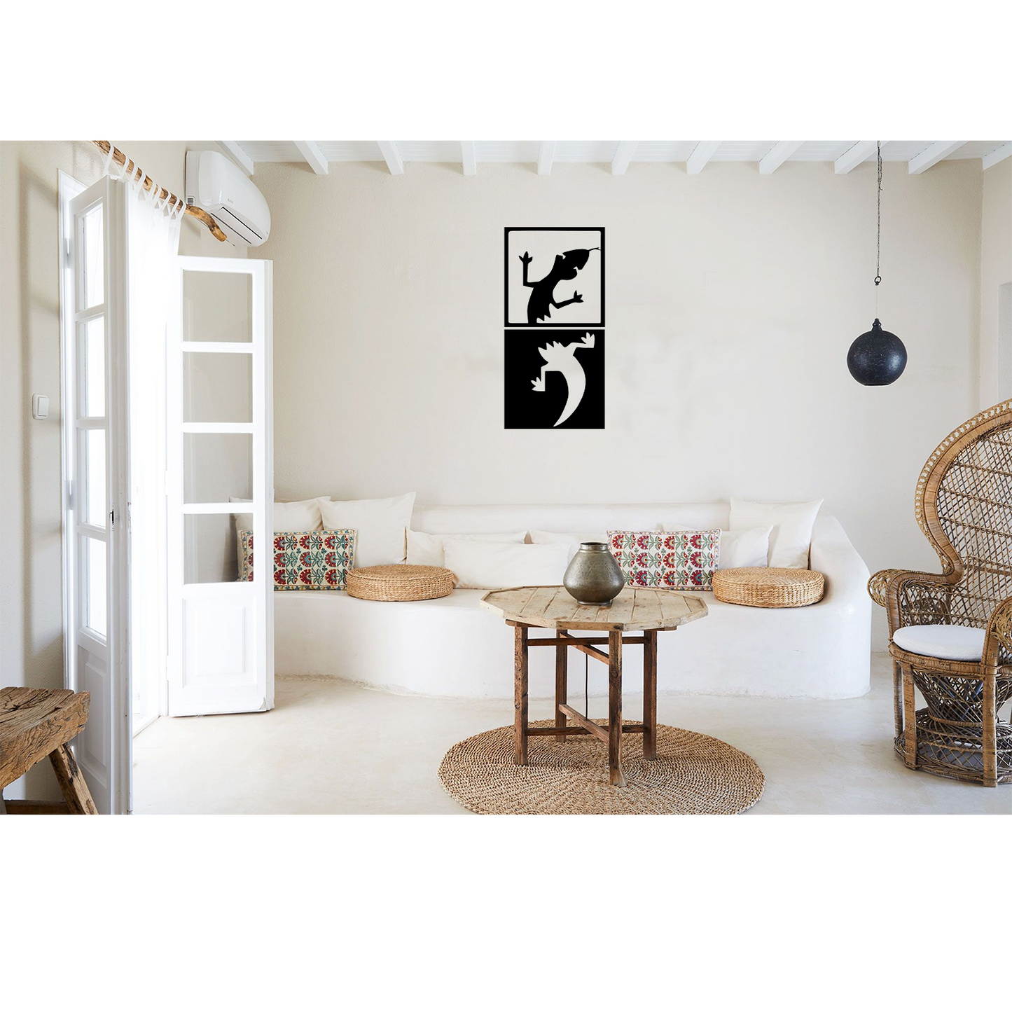 Decor perete Soparla din 2 Parti HH755 din lemn