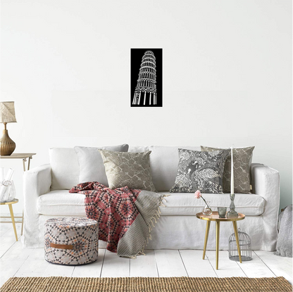 Decor perete Turnul din Pisa HH729 din lemn