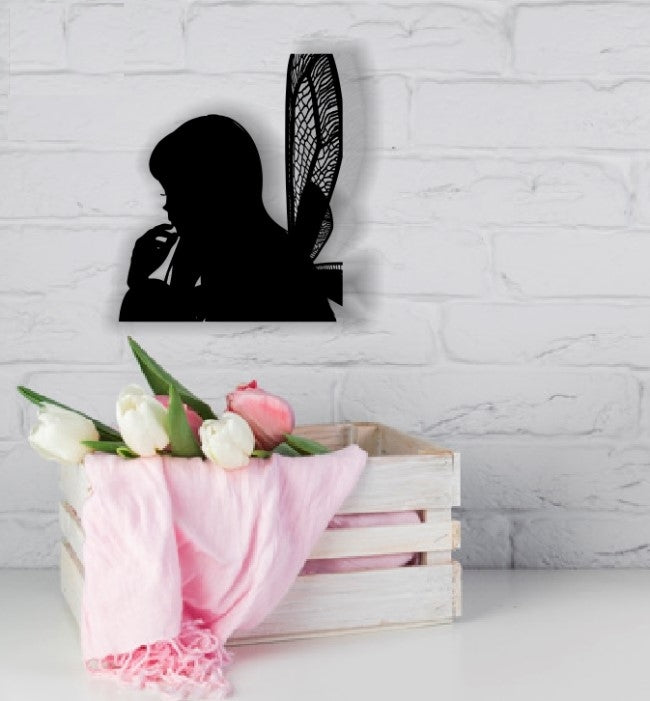 Decor perete Personalizabil Bust Zana HHH133 din lemn