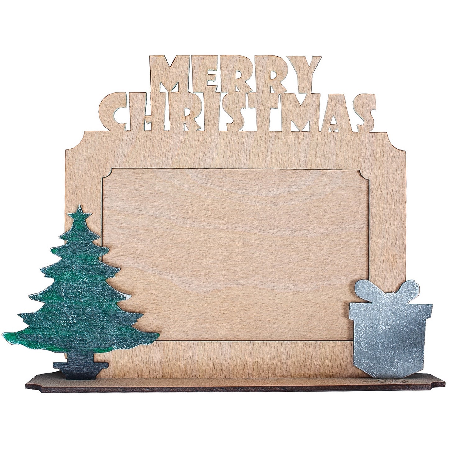 Rama foto de Craciun HH876 Personalizata din lemn Merry Christmas