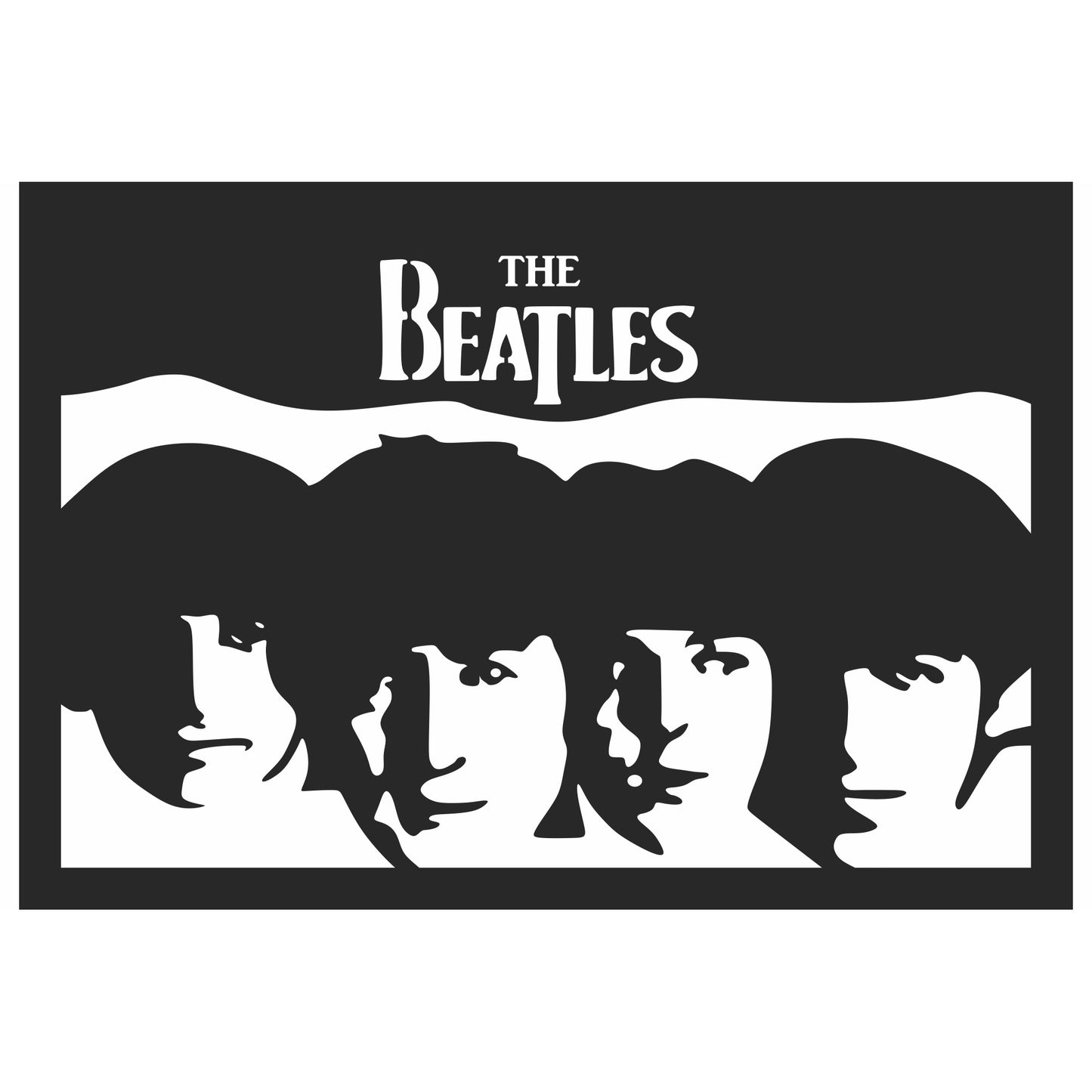 Decor perete Personalizabil The Beatles HHH245 din lemn